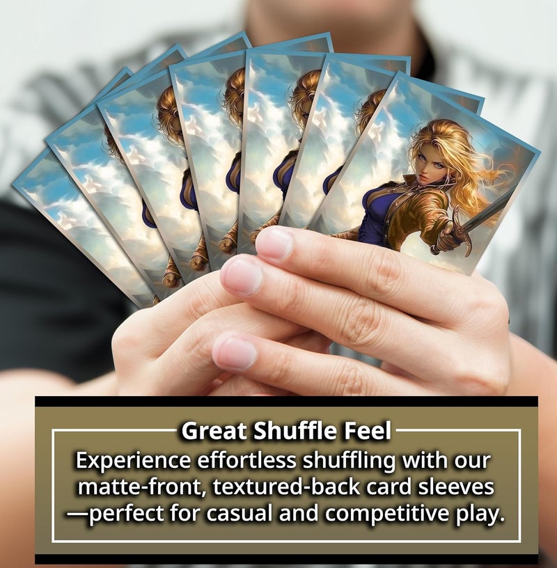 Digital Sorcery Studio Anime Rune Knight Card Sleeves 102 Pack – Compatible with MTG & TCGs – Perfect for Celes Rune Knight & Final Fantasy Commander Decks – Premium Card Game Sleeves for Magic - Image 3